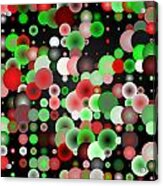 Tiles.red-green.2 Acrylic Print