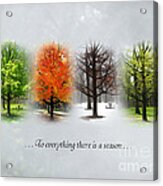 To Everything There Is A Season Acrylic Print