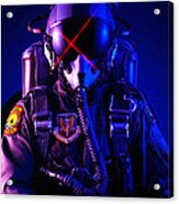 Top Gun Pilot Acrylic Print