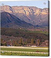 Topa Topa Bluffs Overlooking Ranches Acrylic Print