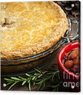 Freshly Baked Tourtiere Meat Pie Acrylic Print