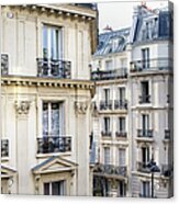 Townhouses In Montmartre Paris France Acrylic Print