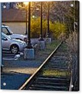 Tracks At Dusk Acrylic Print