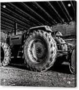 Tractor In The Barn Acrylic Print