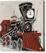 Train - The General -painted Acrylic Print