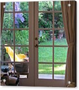 Tranquility Through French Doors Acrylic Print