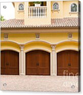 Triple Garage Doors Acrylic Print