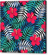 Tropical Floral Seamless Pattern With Acrylic Print