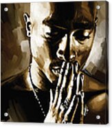 Tupac Shakur Artwork Acrylic Print