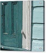 Turquoise Door Acrylic Print