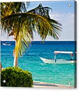 Turquoise Waters In Cozumel Acrylic Print