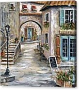 Tuscan Street Scene Acrylic Print
