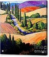 Tuscan Trail Acrylic Print
