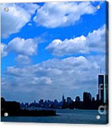 Twin Towers In Heaven's Sky - Remembering 9/11 Acrylic Print