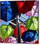 Umbrellas In The Sky Acrylic Print