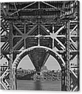 Under The George Washington Bridge I Bw Acrylic Print