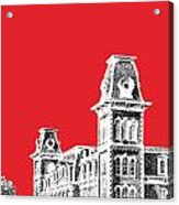 University Of Arkansas - Red Acrylic Print