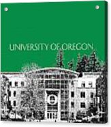 University Of Oregon - Forest Green Acrylic Print