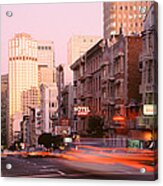 Usa, California, San Francisco, Evening Acrylic Print