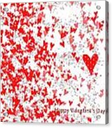 Valentine's Day Card Acrylic Print
