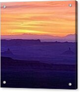Valley Of The Gods Sunrise Utah Four Corners Monument Valley Acrylic Print