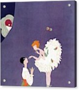 Vanity Fair Cover Featuring Dancers Flirting Acrylic Print