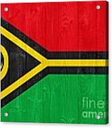 Vanuatu Flag Acrylic Print
