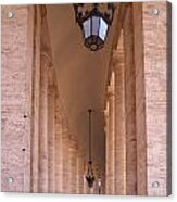 Vatican Pillar Alley Acrylic Print