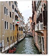Venice Canal View Acrylic Print