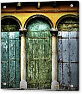 Venice Italy 3 Doors Acrylic Print