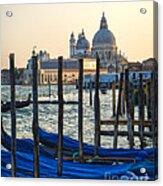 Venice Italy - Santa Maria Della Salute And Gondolas Acrylic Print