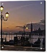Venice Night Lights Acrylic Print