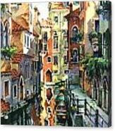 Venice Sunny Alley Acrylic Print