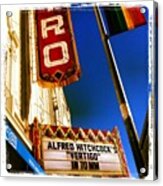 Vertigo #film #classic #rainbow #flag Acrylic Print