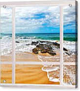 View From My Beach House Window Acrylic Print