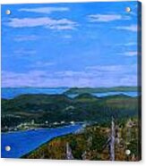 View From Sugarloaf Hill Ship Harbour Bottom Acrylic Print