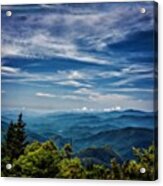 View From The Blue Ridge Parkway - Love Acrylic Print