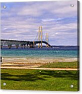 Viewing Mackinac Bridge Acrylic Print