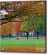 Village Autumn Acrylic Print
