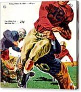 Vintage American Football Poster Acrylic Print