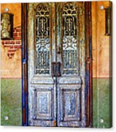 Vintage Door In Hico Tx Acrylic Print