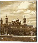 Vintage Ellis Island Acrylic Print