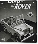 Vintage Land Rover Advert Acrylic Print