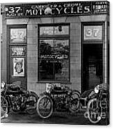 Vintage Motorcycle Dealership Acrylic Print