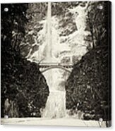 Vintage Multnomah Falls Acrylic Print