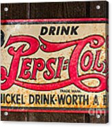 Vintage Pepsi Cola Ad Acrylic Print