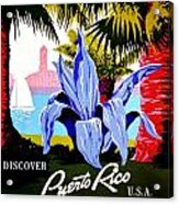 Vintage Poster - Puerto Rico Acrylic Print