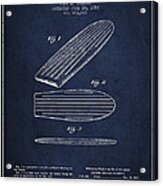 Vintage Surfboard  Patent From 1958 Acrylic Print