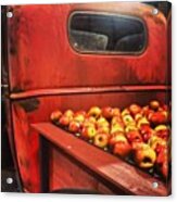 Vintage Truck Filled With Apples Acrylic Print