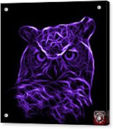 Violet Owl 4436 - F M Acrylic Print